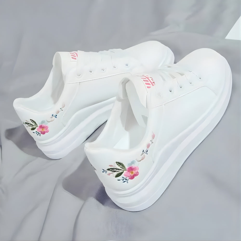 FloraStep™ Embroidered Floral Sneakers