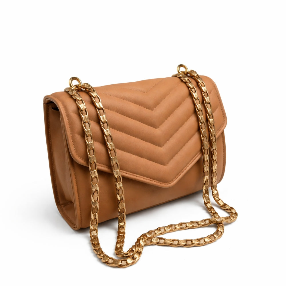 ChainVogue™ Quilted Chain Crossbody Bag