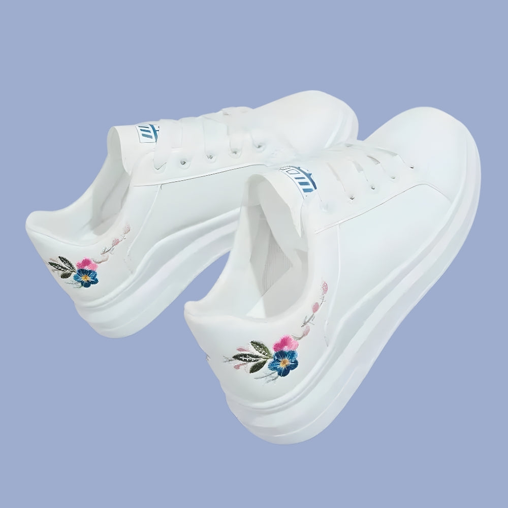 FloraStep™ Embroidered Floral Sneakers