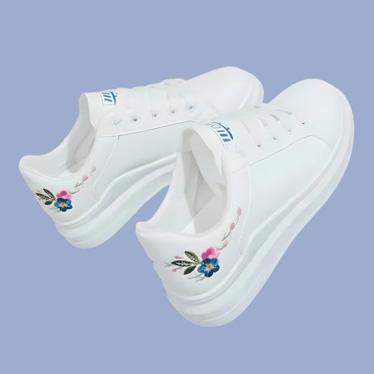 FloraStep™ Embroidered Floral Sneakers