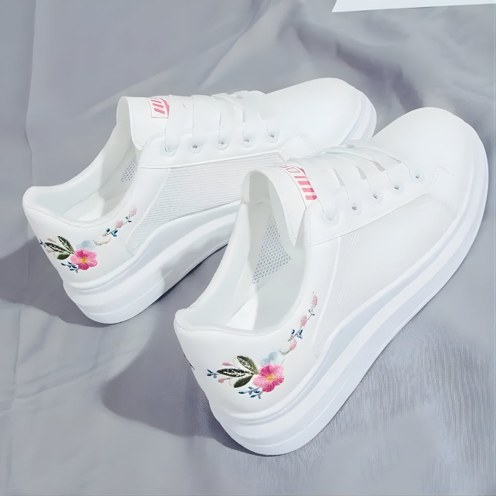 FloraStep™ Embroidered Floral Sneakers