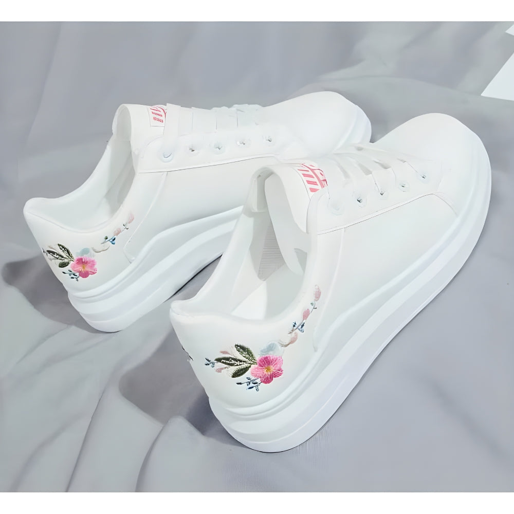 FloraStep™ Embroidered Floral Sneakers