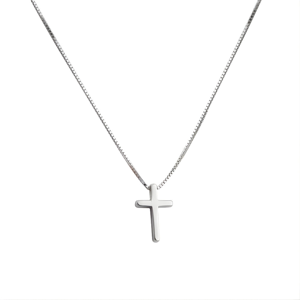 FaithGlow™ Sterling Cross Pendant Necklace