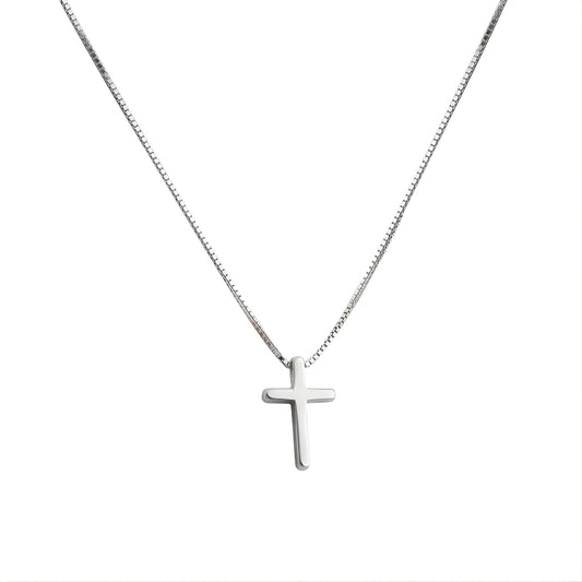 FaithGlow™ Sterling Cross Pendant Necklace