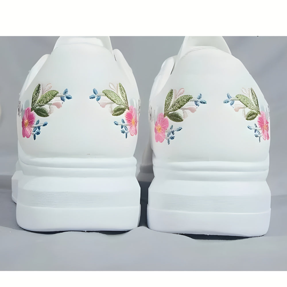 FloraStep™ Embroidered Floral Sneakers